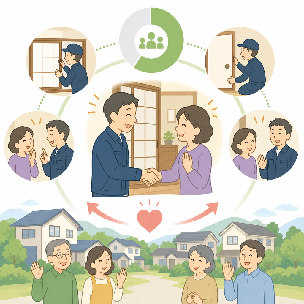 リピーターが半分以上|お客様との距離が近い理由
